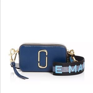 NWT Marc Jacobs Snapshot Camera Bag in New Blue Sea Multi/Gold